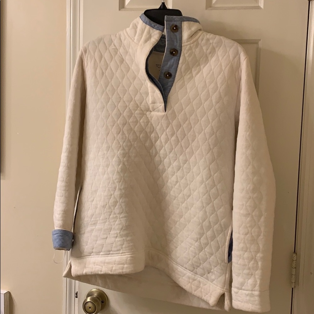 2019 Southern Tide White Pullover